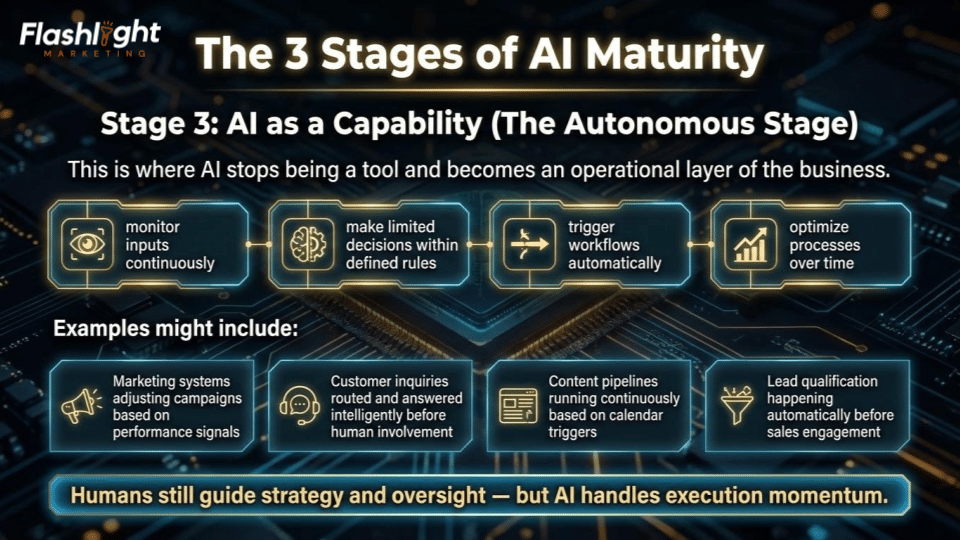 Stage 3- AI as a Capability (The Autonomous Stage)