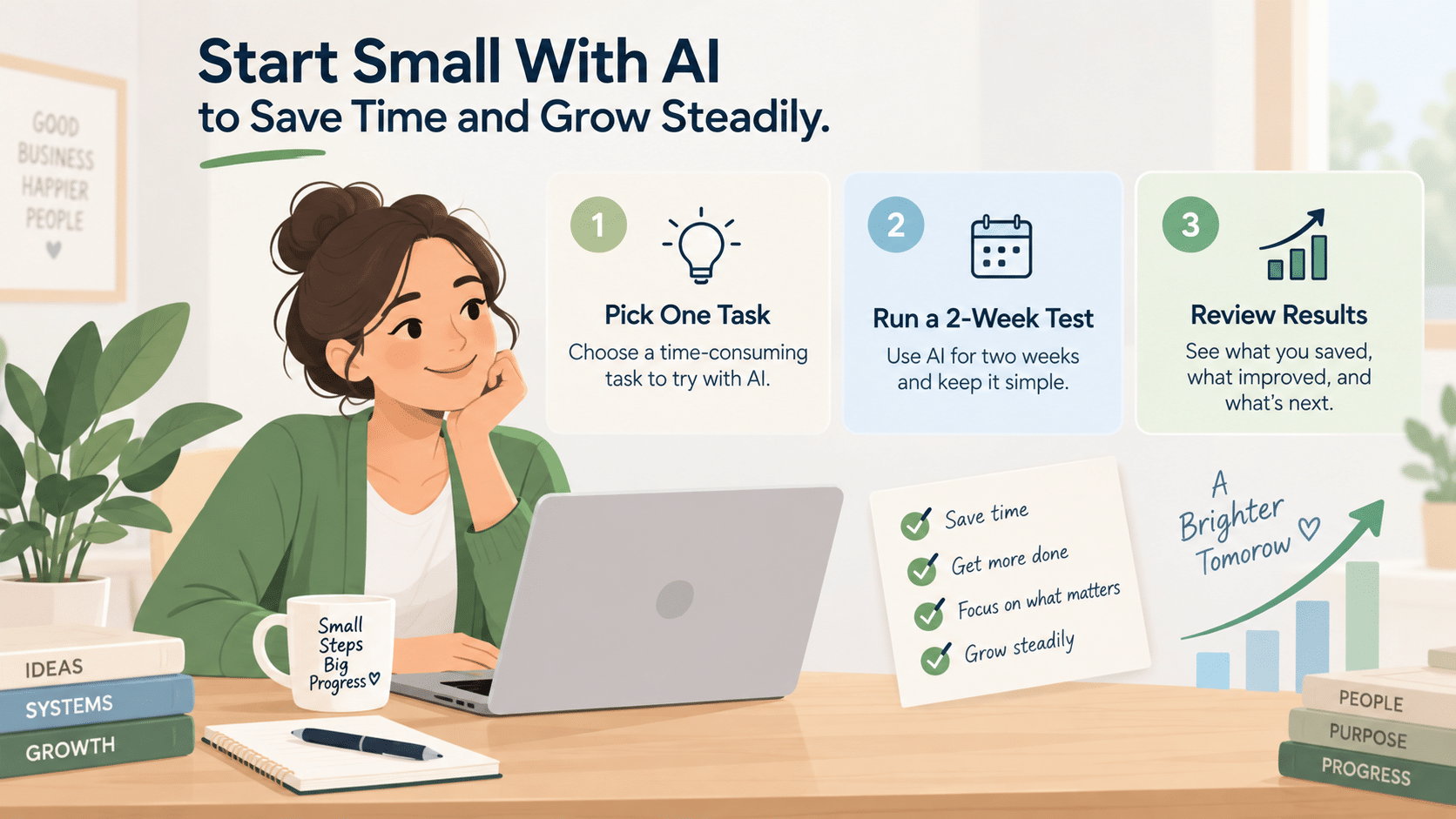 2Start Small With AI to Save Time and Grow Steadily